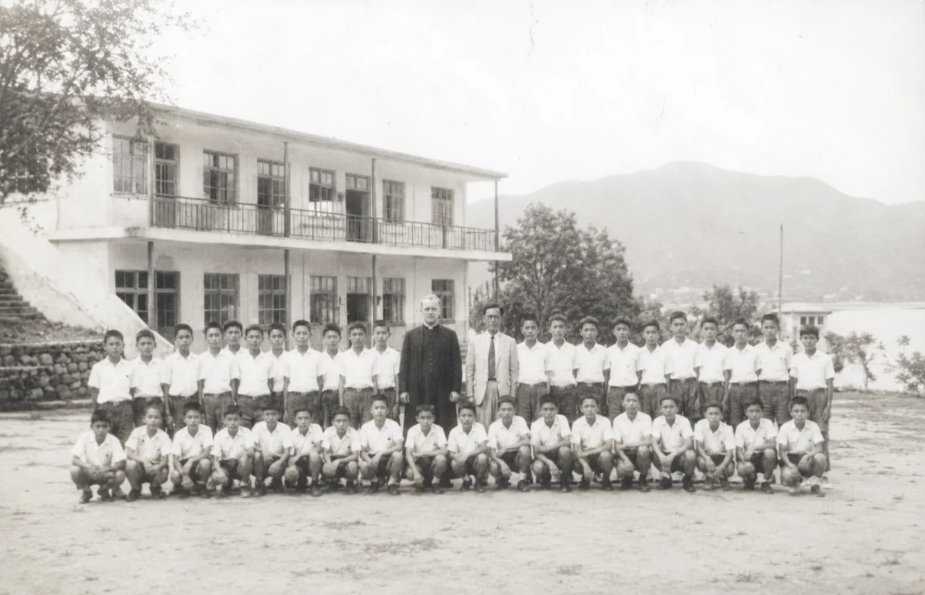 Cognitio Lutheran Secondary School staff and students photographed at Pak Tam Chung in the 1960s
