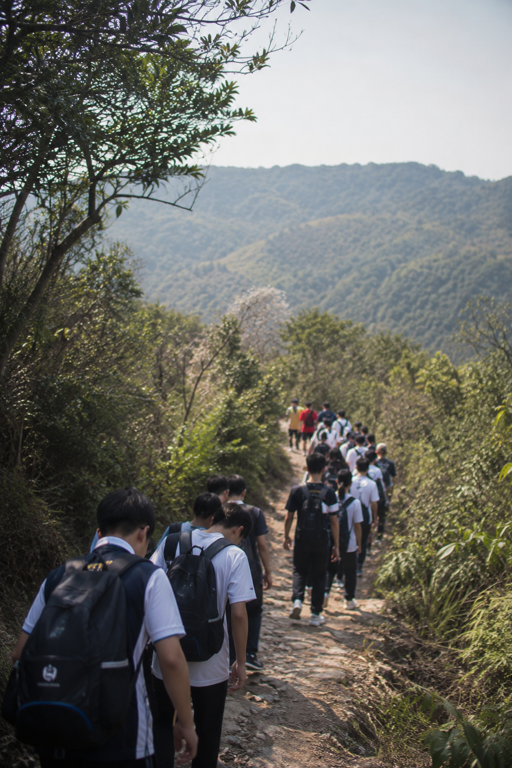 Students on a Wisdom Valley outdoor expedition